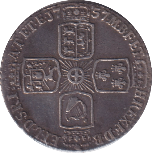1757 SIXPENCE ( VF ) - SIXPENCE - Cambridgeshire Coins