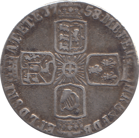 1758 6 PENCE ( VF ) - WORLD COINS - Cambridgeshire Coins