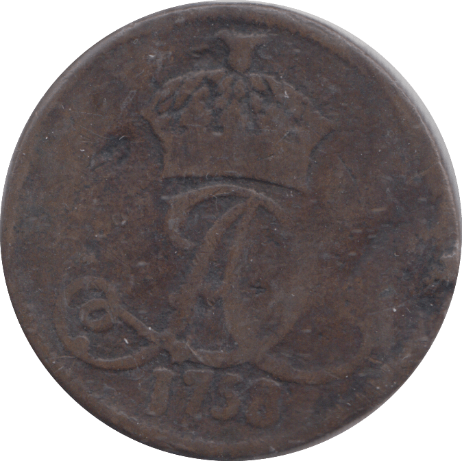 1758 HALF PENNY ISLE OF MAN - HALFPENNY - Cambridgeshire Coins