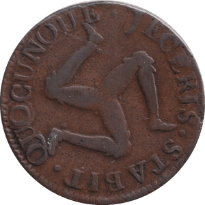 1758 HALF PENNY ISLE OF MAN - WORLD COINS - Cambridgeshire Coins