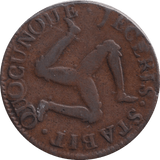 1758 HALF PENNY ISLE OF MAN - WORLD COINS - Cambridgeshire Coins