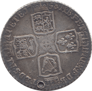 1758 HOLED SHILLING ( VF ) - WORLD COINS - Cambridgeshire Coins