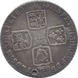 1758 HOLED SHILLING ( VF ) - WORLD COINS - Cambridgeshire Coins