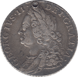 1758 HOLED SHILLING ( VF ) - WORLD COINS - Cambridgeshire Coins