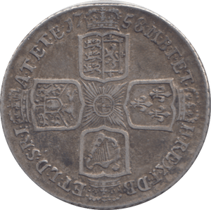 1758 ONE SHILLING ( GVF ) - SHILLING - Cambridgeshire Coins