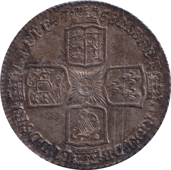 1758 SHILLING ( AUNC ) - SHILLING - Cambridgeshire Coins
