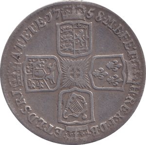 1758 SHILLING ( GF ) - SHILLING - Cambridgeshire Coins