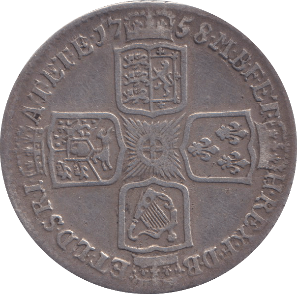 1758 SHILLING ( GF ) - SHILLING - Cambridgeshire Coins