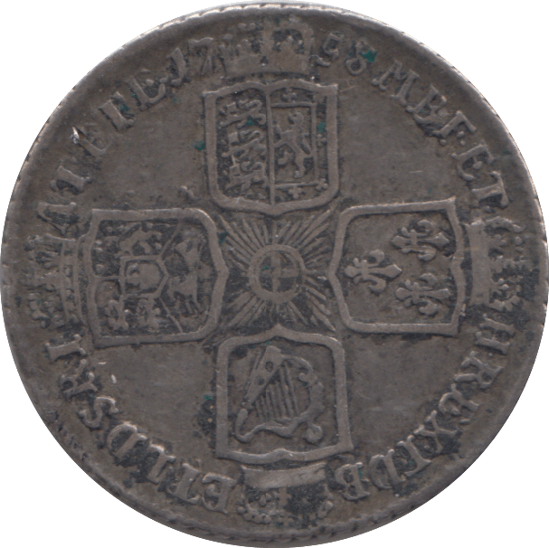 1758 SHILLING ( GF ) - SHILLING - Cambridgeshire Coins