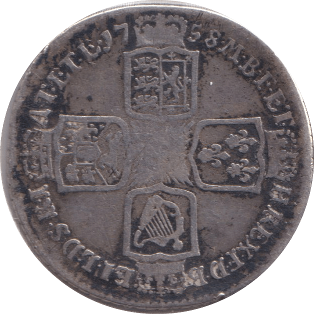 1758 SHILLING ( GF ) - Shilling - Cambridgeshire Coins