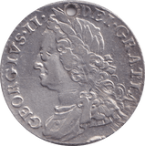 1758 SHILLING ( GVF ) HOLED - SHILLING - Cambridgeshire Coins