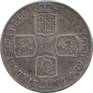 1758 SHILLING ( GVF ) - SHILLING - Cambridgeshire Coins
