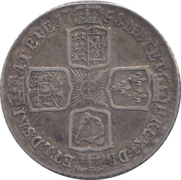 1758 SHILLING ( GVF ) - SHILLING - Cambridgeshire Coins