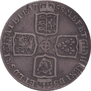 1758 SHILLING ( GVF ) - SHILLING - Cambridgeshire Coins