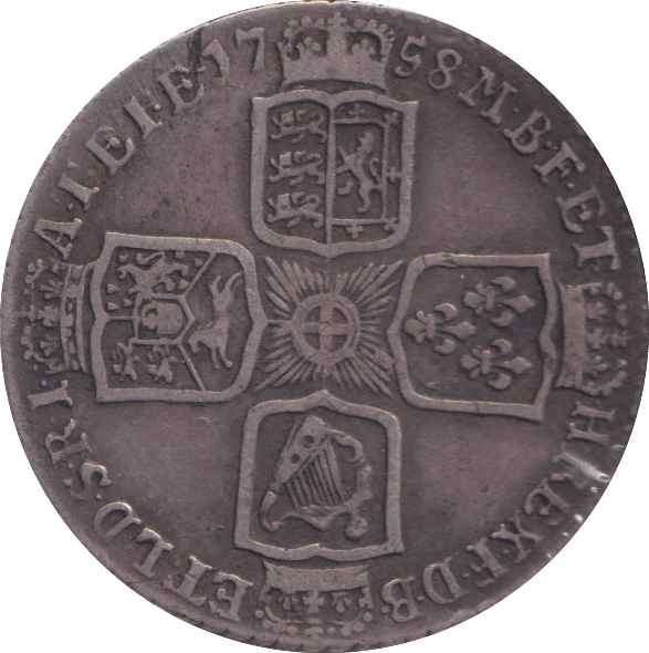 1758 SHILLING ( GVF ) - SHILLING - Cambridgeshire Coins