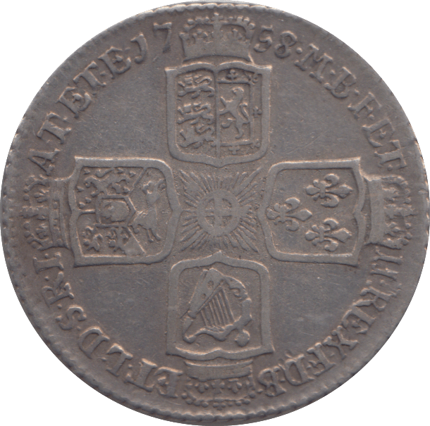 1758 SHILLING ( GVF ) - SHILLING - Cambridgeshire Coins