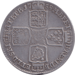 1758 SHILLING ( VF ) - SHILLING - Cambridgeshire Coins