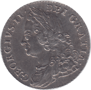 1758 SILVER SHILLING GEORGE II ( UNC ) - SHILLING - Cambridgeshire Coins
