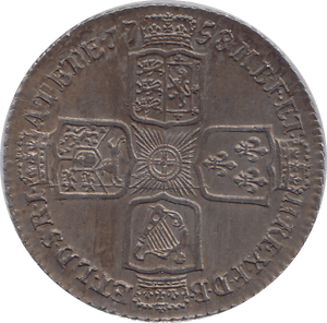 1758 SILVER SHILLING GEORGE II ( UNC ) - SHILLING - Cambridgeshire Coins