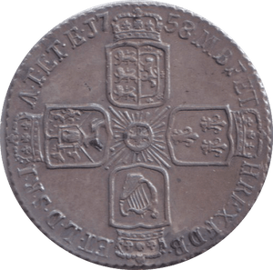1758 SIXPENCE ( EF ) - SIXPENCE - Cambridgeshire Coins