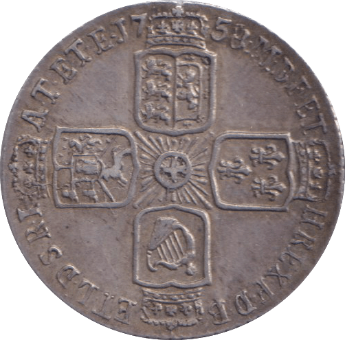 1758 SIXPENCE ( EF ) - SIXPENCE - Cambridgeshire Coins