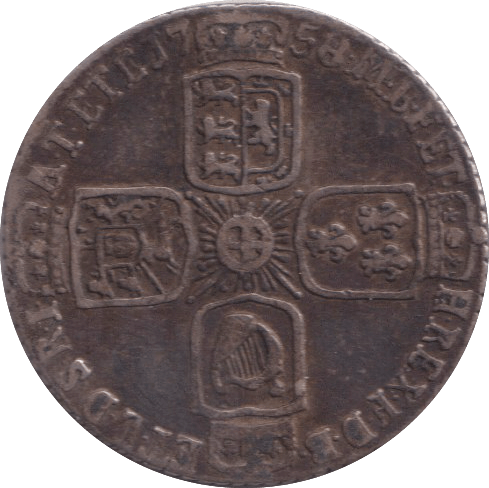 1758 SIXPENCE ( GF ) - SIXPENCE - Cambridgeshire Coins