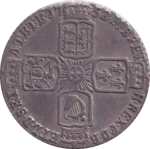 1758 SIXPENCE ( GVF ) - SIXPENCE - Cambridgeshire Coins