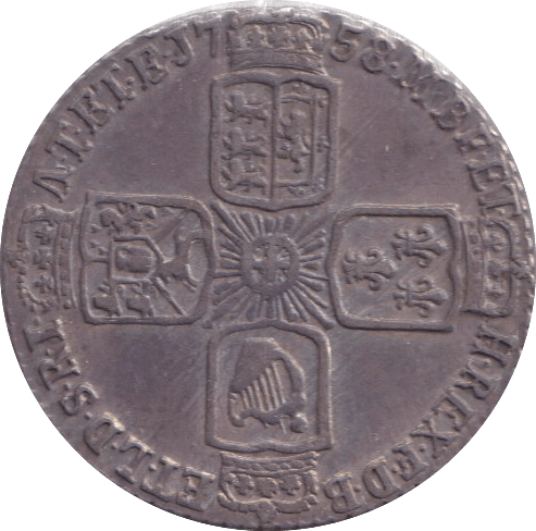 1758 SIXPENCE ( GVF ) - SIXPENCE - Cambridgeshire Coins