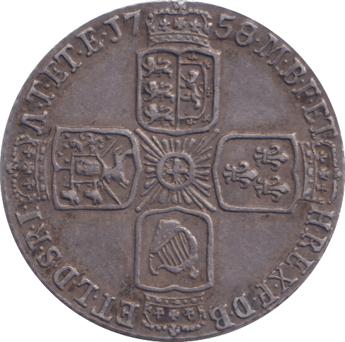 1758 SIXPENCE ( GVF ) - SIXPENCE - Cambridgeshire Coins
