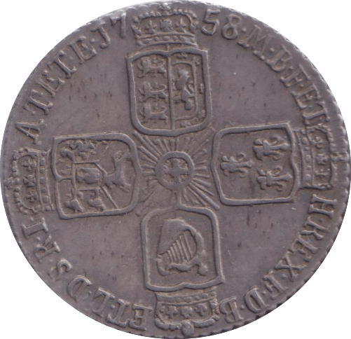 1758 SIXPENCE ( VF ) - SIXPENCE - Cambridgeshire Coins