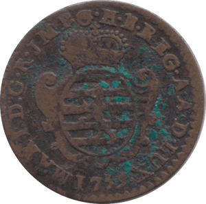 1759 COPPER 1 LIARD LUXEMBOURG - WORLD COINS - Cambridgeshire Coins