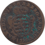1759 COPPER 1 LIARD LUXEMBOURG - WORLD COINS - Cambridgeshire Coins