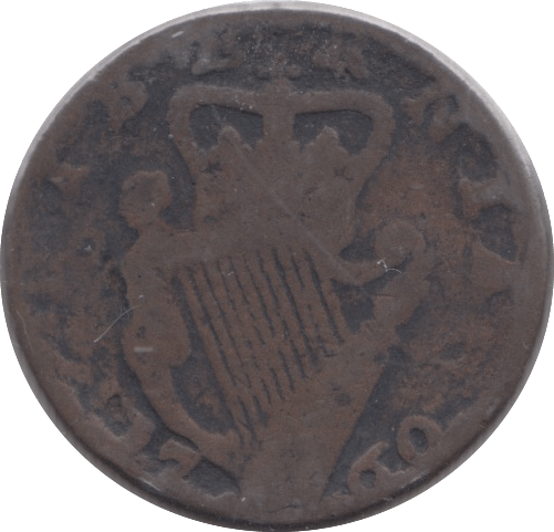 1760 FARTHING IRELAND - WORLD COINS - Cambridgeshire Coins