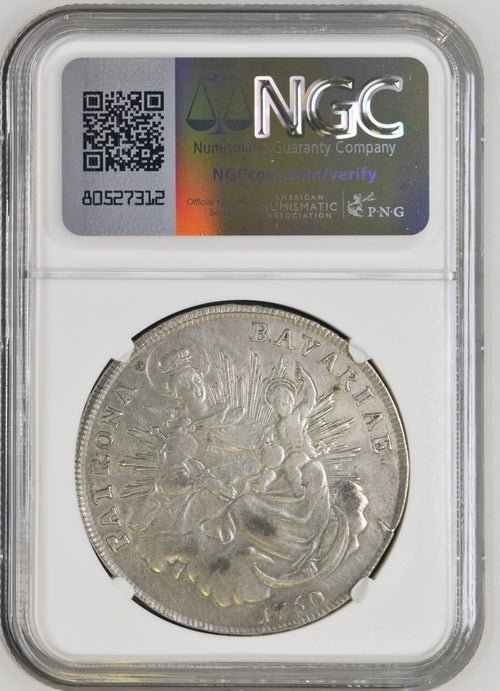 1760 GERMANY TALER BAVARIA DAV-1953 XF DETAILS ( NGC ) CLEANED - NGC SILVER COINS - Cambridgeshire Coins