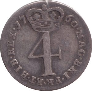 1760 MAUNDY FOURPENCE ( GF ) - MAUNDY FOURPENCE - Cambridgeshire Coins