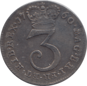 1760 MAUNDY THREEPENCE ( EF ) - MAUNDY THREEPENCE - Cambridgeshire Coins