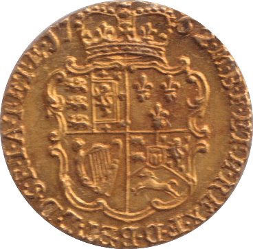 1762 GOLD QUARTER GUINEA ( UNC ) - GUINEAS - Cambridgeshire Coins