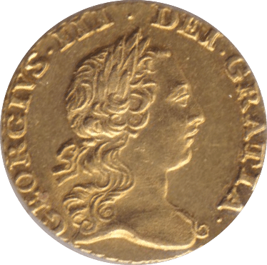 1762 GOLD QUARTER GUINEA ( UNC ) - GUINEAS - Cambridgeshire Coins