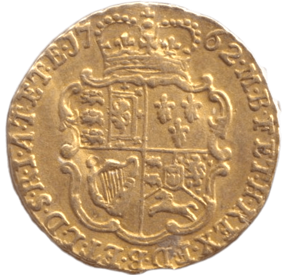 1762 GOLD QUARTER GUINEAS ( GVF ) EX JEWELLERY - GUINEAS - Cambridgeshire Coins