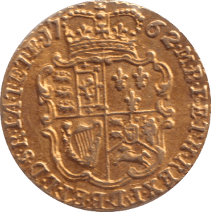 1762 GOLD QUATER GUINEA ( EF ) - GUINEAS - Cambridgeshire Coins