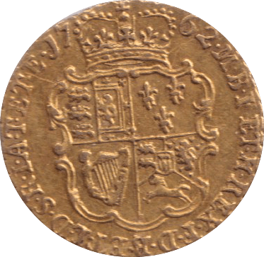 1762 GOLD QUATER GUINEA ( EF ) - GUINEAS - Cambridgeshire Coins