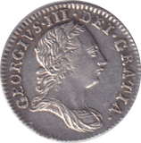 1762 MAUNDY THREEPENCE ( EF ) - MAUNDY THREEPENCE - Cambridgeshire Coins