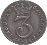 1762 MAUNDY THREEPENCE ( EF ) - MAUNDY THREEPENCE - Cambridgeshire Coins