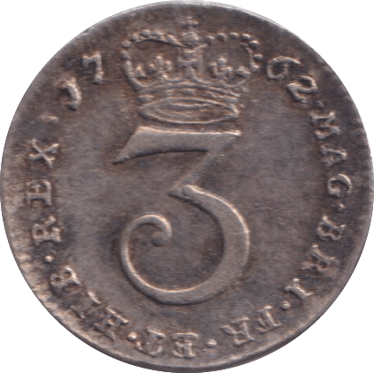1762 MAUNDY THREEPENCE ( EF ) - MAUNDY THREEPENCE - Cambridgeshire Coins