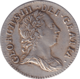 1762 MAUNDY THREEPENCE ( EF ) - MAUNDY THREEPENCE - Cambridgeshire Coins
