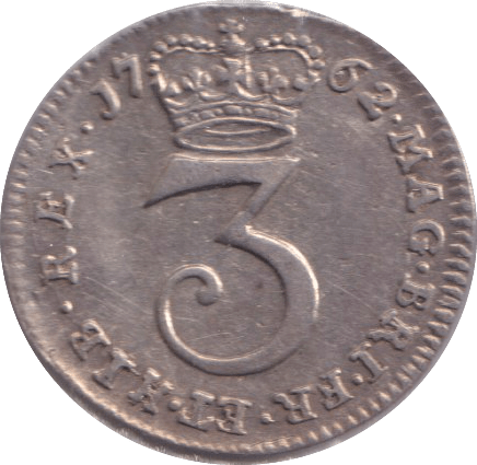 1762 MAUNDY THREEPENCE ( EF ) - MAUNDY THREEPENCE - Cambridgeshire Coins