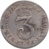 1762 MAUNDY THREEPENCE ( FINE ) - MAUNDY THREEPENCE - Cambridgeshire Coins