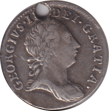 1762 MAUNDY THREEPENCE ( VF ) HOLED - MAUNDY THREEPENCE - Cambridgeshire Coins