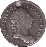 1762 MAUNDY THREEPENCE ( VF ) HOLED - MAUNDY THREEPENCE - Cambridgeshire Coins