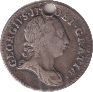 1762 MAUNDY THREEPENCE ( VF ) HOLED - MAUNDY THREEPENCE - Cambridgeshire Coins